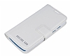Eiroo HTC Desire 500 Standl Czdanl Beyaz Deri Klf - Resim: 4
