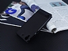 HTC Desire 530 Gizli Mknatsl Yan Kapakl Siyah Deri Klf - Resim: 2