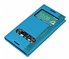 HTC Desire 816 Gizli Mknatsl ift Pencereli Mavi Deri Klf - Resim: 2
