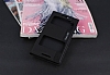 HTC Desire 820 Gizli Mknatsl ift Pencereli Siyah Klf - Resim: 2