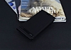 HTC Desire 825 / Desire 10 Lifestyle Gizli Mknatsl Yan Kapakl Siyah Deri Klf - Resim: 1