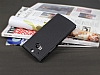 HTC One M8 Gizli Mknatsl nce Yan Kapakl Siyah Deri Klf - Resim: 1