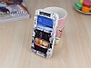 HTC One M9 Gizli Mknatsl Pencereli Taksim Deri Klf - Resim: 1