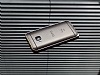 Eiroo HTC One M9 Gold izgili Round Metal Bumper ereve Silver Klf - Resim: 2