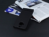 HTC One M9 Plus Gizli Mknatsl Pencereli Siyah Deri Klf - Resim: 2