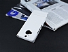 HTC One M9 Plus Gizli Mknatsl Pencereli Beyaz Deri Klf - Resim: 2