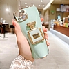 Eiroo Huawei P30 Lite Aynal Parfm Standl Beyaz Silikon Klf - Resim: 1