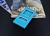 Huawei P8 Lite Gizli Mknatsl ereveli Mavi Deri Klf - Resim: 1