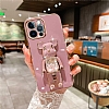 Eiroo Huawei Y6 2019 Candy Bear Standl Mor Silikon Klf - Resim: 3