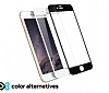 Eiroo iPhone 6 / 6S Full Tempered Glass Siyah Cam Ekran Koruyucu - Resim: 2