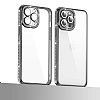 Eiroo iPhone 12 Pro Kamera Korumal Tal Lila Silikon Klf - Resim: 3