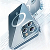 Eiroo iPhone 13 Mini Manyetik zellikli Wireless effaf Silikon Klf - Resim: 4