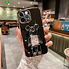 Eiroo iPhone 13 Pro Candy Bear Standl Siyah Silikon Klf - Resim: 1