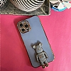 Eiroo iPhone 14 Pro Max Baby Bear Standl Mavi Silikon Klf - Resim: 3