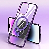 Eiroo iPhone 13 Pro Max Magsafe zellikli Standl Lacivert Rubber Klf - Resim: 1