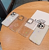 Eiroo iPhone 14 Plus Hologram Kalpli Silikon Kenarl effaf Rubber Klf - Resim: 5