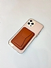 Eiroo iPhone 14 Plus Kahverengi Kartlkl Standl Ultra Koruma Klf - Resim: 2