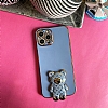 Eiroo iPhone 14 Pro Max Lks Ay Standl Mavi Silikon Klf - Resim: 3