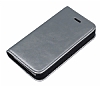 iPhone 4 / 4S Gizli Mknatsl Standl Silver Deri Klf - Resim: 2