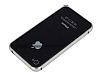 Eiroo iPhone 4 / 4S Gold izgili Bumper ereve Silver Klf - Resim: 2