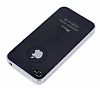 iPhone 4 / 4S Silikon Kenarl Ultra nce Kristal Mor Klf - Resim: 2
