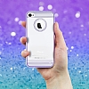 iPhone 4 / 4S Silikon Kenarl Ultra nce Kristal Mor Klf - Resim: 1