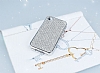 Eiroo iPhone 4 / 4S Tal Silver Silikon Klf - Resim: 3