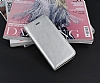 iPhone SE / 5 /5S Gizli Mknatsl Standl Silver Deri Klf - Resim: 5
