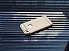 Eiroo iPhone SE / 5 / 5S Metal Kenarl Gold Rubber Klf - Resim: 4