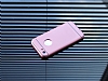 Eiroo iPhone SE / 5 / 5S Metal Kenarl Pembe Rubber Klf - Resim: 2