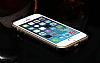 Eiroo iPhone SE / 5 / 5S Metal Kenarl Siyah Rubber Klf - Resim: 3