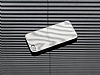 Eiroo iPhone SE / 5 / 5S Silver Metal Kenarl Gri Rubber Klf - Resim: 2
