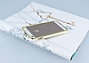 Eiroo iPhone SE / 5 / 5S Beyaz eritli Tal Metal Bumper ereve Gold Klf - Resim: 2