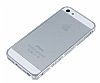 Eiroo iPhone SE / 5 / 5S Tal Metal Bumper ereve Silver Klf - Resim: 2
