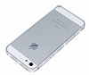 Eiroo iPhone SE / 5 / 5S Tal Metal Bumper ereve Silver Klf - Resim: 1