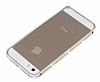 Eiroo iPhone SE / 5 / 5S Tal Metal Bumper ereve Gold Klf - Resim: 1