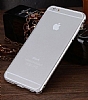 Eiroo iPhone 6 Plus / 6S Plus Metal Round Bumper ereve Silver Klf - Resim: 4