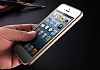 Eiroo iPhone 6 Plus / 6S Plus Metal Round Bumper ereve Gold Klf - Resim: 8