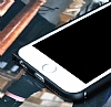 Eiroo iPhone 6 Plus / 6S Plus Metal Round Bumper ereve Siyah Klf - Resim: 3