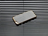 Eiroo iPhone 6 Plus / 6S Plus Gold Metal Kenarl Siyah Rubber Klf - Resim: 2