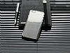 Eiroo iPhone 6 Plus / 6S Plus Silver Metal Kenarl Gri Rubber Klf - Resim: 1