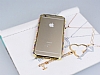 Eiroo iPhone 6 / 6S Seramik Tal Metal Bumper ereve Pembe Klf - Resim: 2