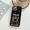 Eiroo iPhone 7 / 8 Bulldog Standl Siyah Silikon Klf - Resim: 6