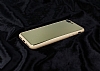 Eiroo iPhone 6 / 6S Silikon Kenarl Aynal Rose Gold Klf - Resim: 2