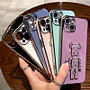 Eiroo iPhone 7 Plus / 8 Plus Bearbrick Standl Siyah Silikon Klf - Resim: 9