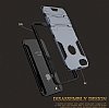 Eiroo Iron Armor iPhone 6 / 6S Standl Ultra Koruma Dark Silver Klf - Resim: 3