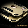 Eiroo Iron Armor iPhone 7 Plus / 8 Plus Standl Ultra Koruma Krmz Klf - Resim: 4