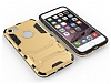 Eiroo Iron Armor iPhone SE / 5 / 5S Standl Ultra Koruma Dark Silver Klf - Resim: 3