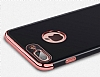 Eiroo Jet Fit iPhone 6 Plus / 6S Plus Rose Gold Kenarl Jet Black Silikon Klf - Resim: 11