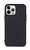 Eiroo Lansman iPhone 13 Pro Siyah Silikon Klf